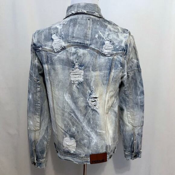 Preme NWT Light Stone Wash Jean Jacket Men M - Picture 11 of 16